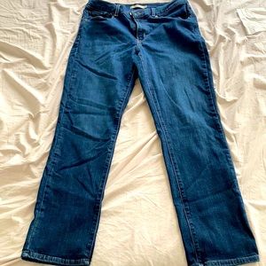 Levi classic straight jeans.